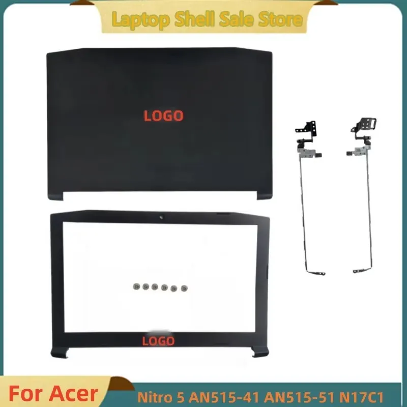 New For Acer Nitro 5 AN515-41 AN515-51 N17C1 LCD Back Cover Top Case/Front Bezel Case / Screen Hinges