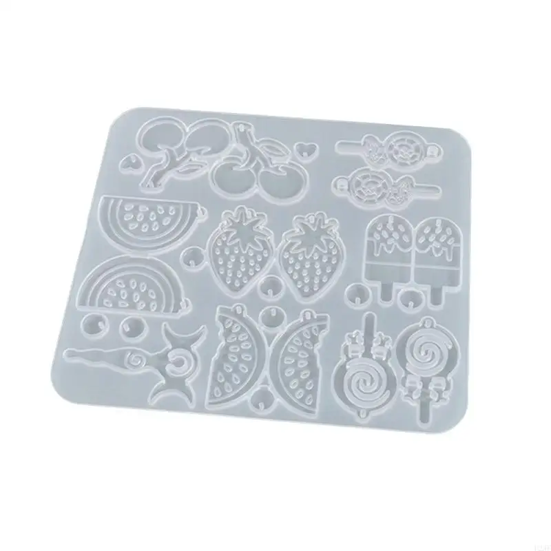 Pendant Silicone Mold Fruit Resin Mold For DIY Earring Keychain Crystal Epoxy Resin Jewelry Making