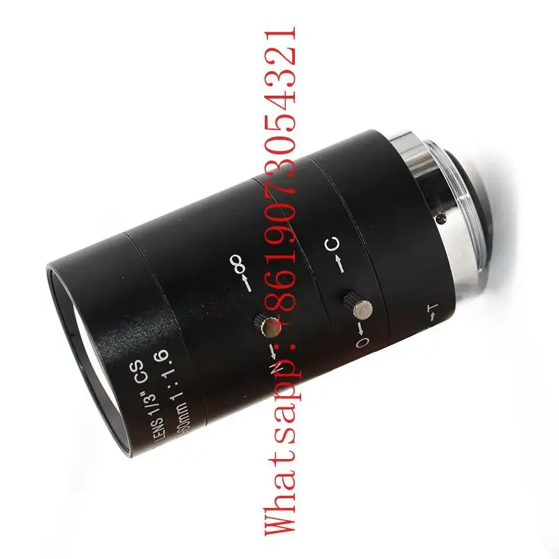 

Объектив промышленной камеры, 3-миллионный интерфейс CS, 6-60 мм, ручной зум, 1/3-дюймовая камера визуального осмотра, Китай