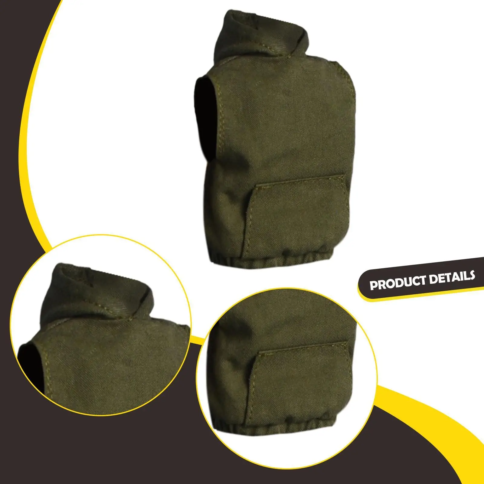 Pakaian Boneka Fashion Hoodie Skala 1/12 untuk Tubuh Figur Aksi 6''