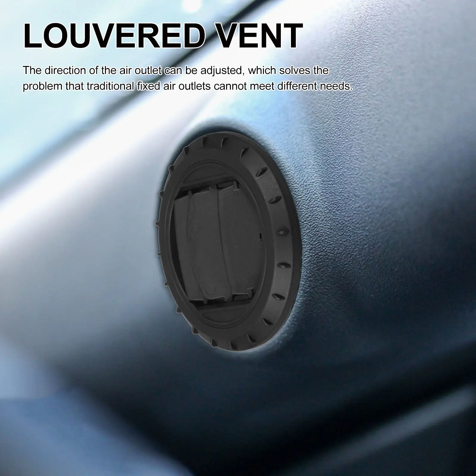 75mm Car Heater Vent Rotatable Adjustable Warm Air Duct Outlet for RV Truck Interior Heating System