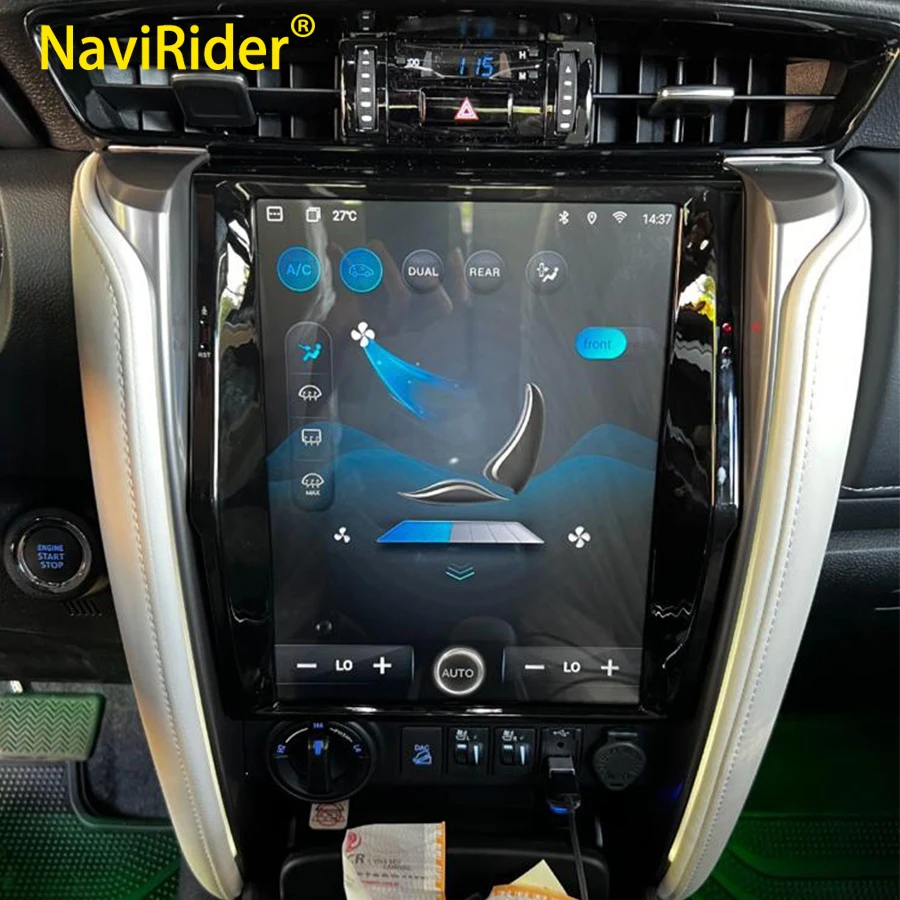 

2 Din Car Multimedia Video Player GPS For For TOYOTA Fortuner HILUX Revo 2016-2022 12.1" Vertical Screen Tesla Android 13 Radio