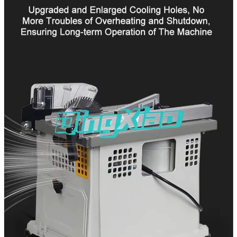 High-Power 2400W Brushless Motor Mini Multi-function Cutting Machine Dust-Free Table Saw for Woodworking for DIY Projects