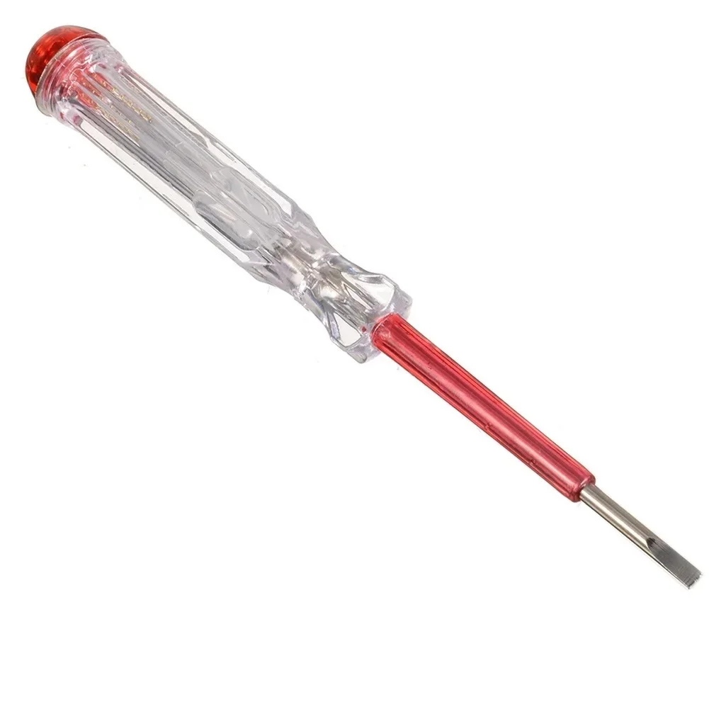 AC 100V-500V Voltage Tester Pen Voltage Indicator Slotted Screwdriver Electric Test Pen Voltage Detector Pen Voltmeter