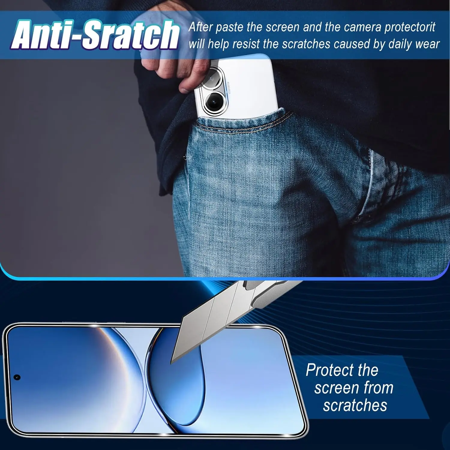 2/3/4 قطعة من الزجاج المقسى لهاتف Xiaomi POCO F7 واقي شاشة من الزجاج المقسى