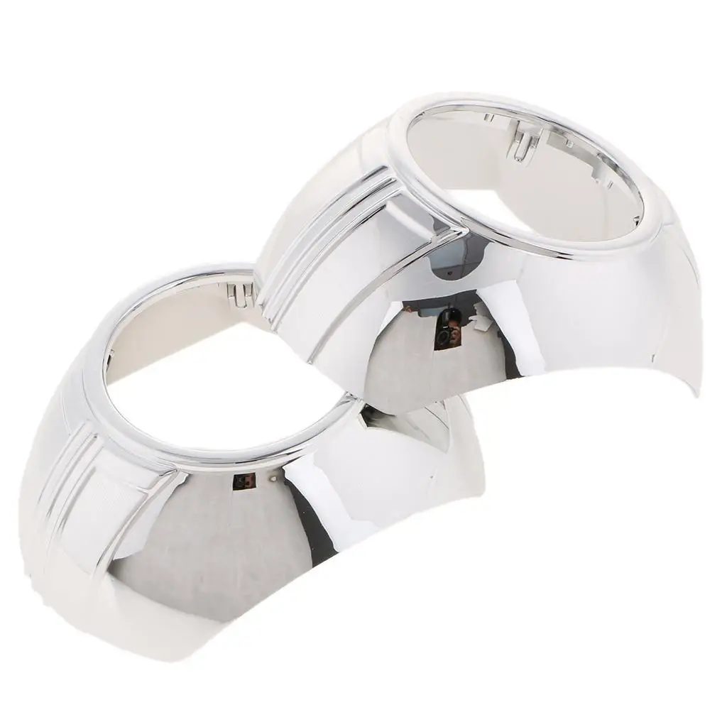 

Universal Aluminum Alloy Projector Lens Mask for Car Headlight Shroud 3 Inch Xenon Lens Retrofit