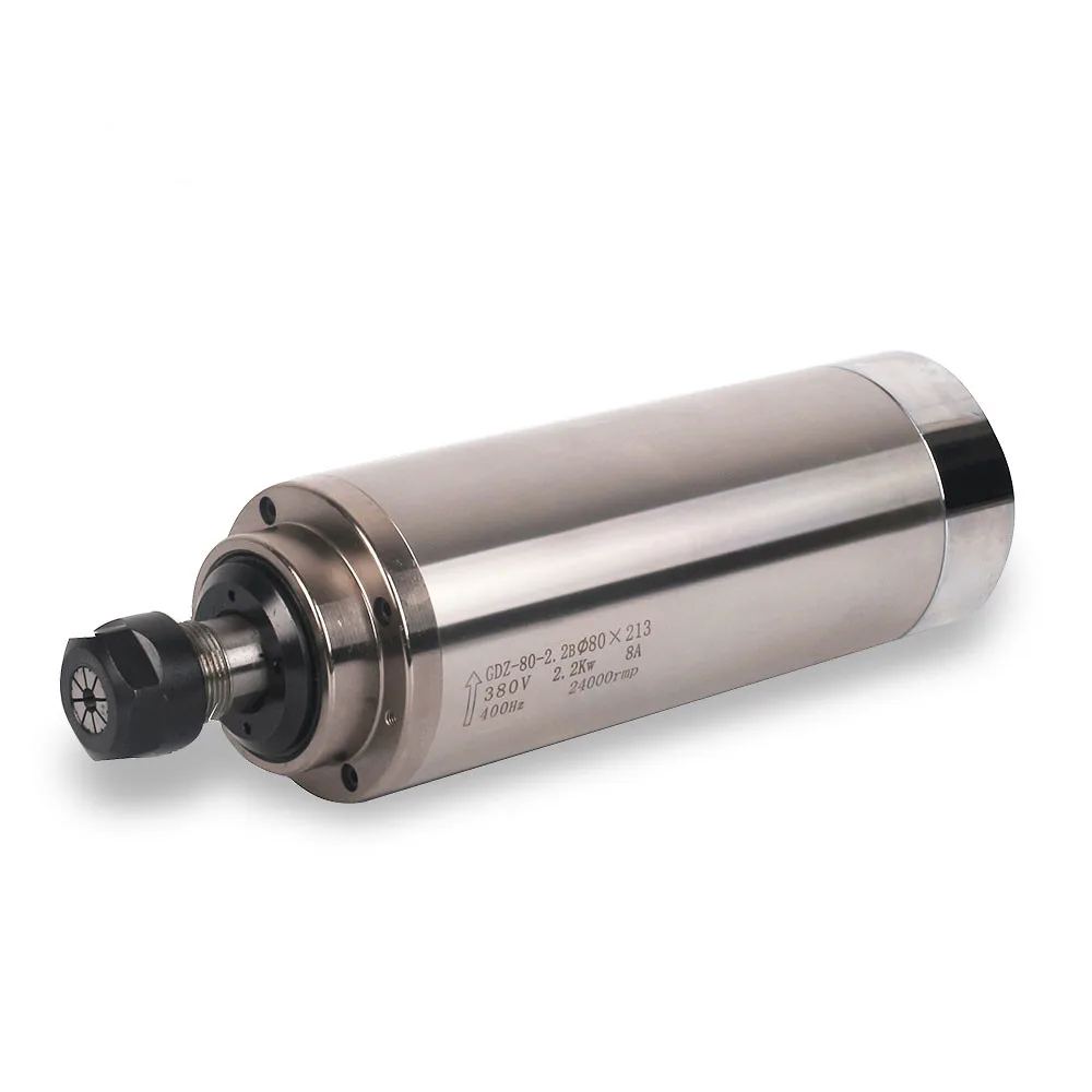 220V 24000RPM 2.2KW ER20 Water Cooling Cnc Spindle Motor