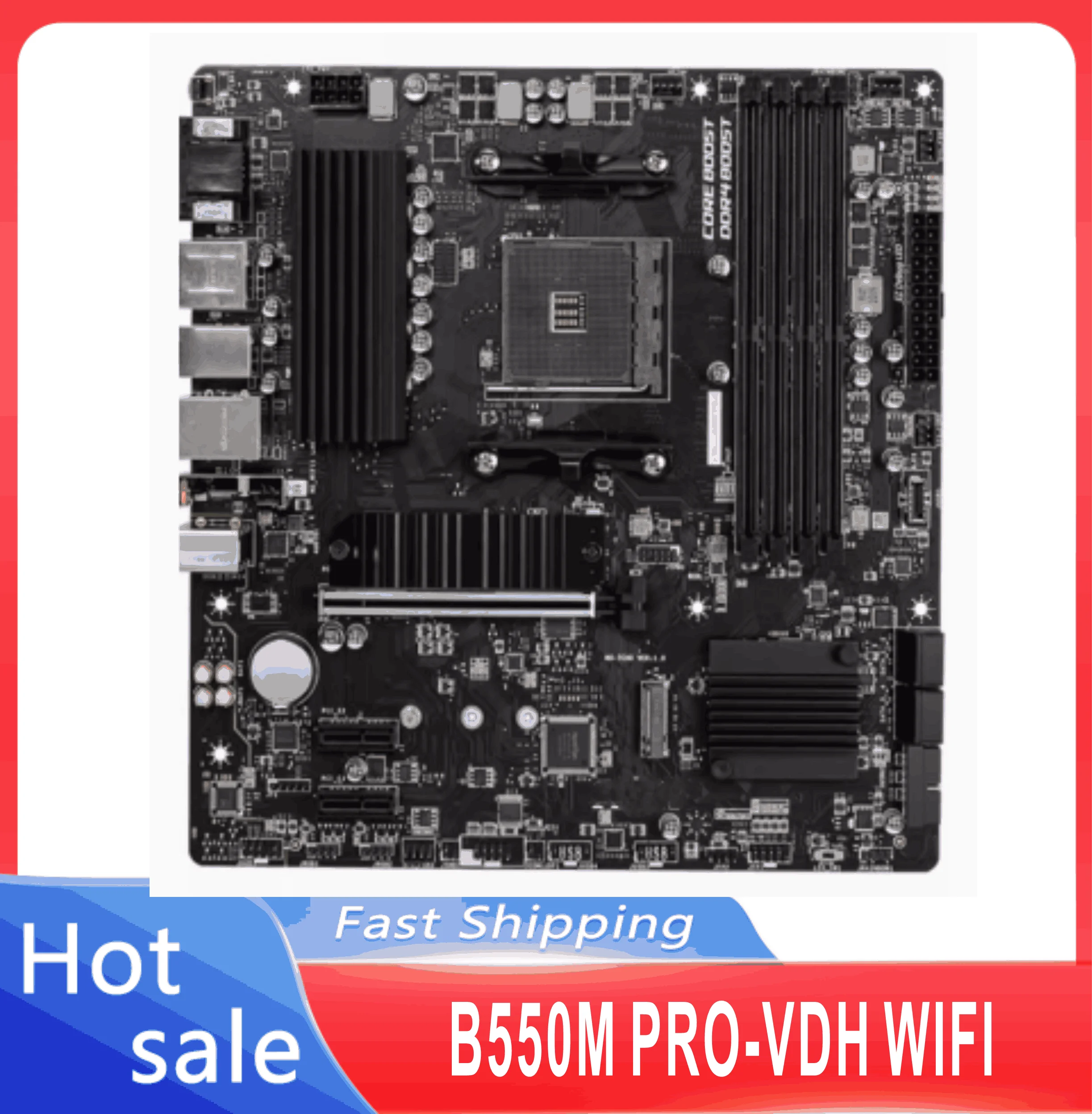 B550M PRO-VDH WIFI AM4 B550 SATA 6Gb/s Micro ATX Motherboard