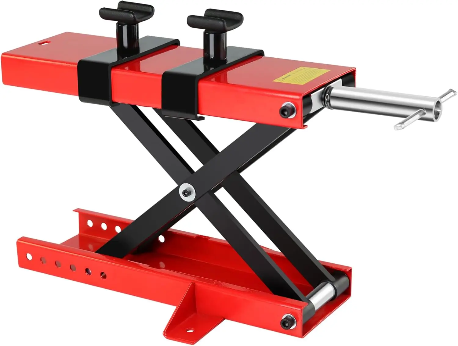 

Ножничный подъемник для мотоцикла, 1100 фунтов, сверхмощный ножничный подъемник для круизеров, квадроциклов, велосипедов для грязи, широкая противоскользящая ручка для ручного кривошипа