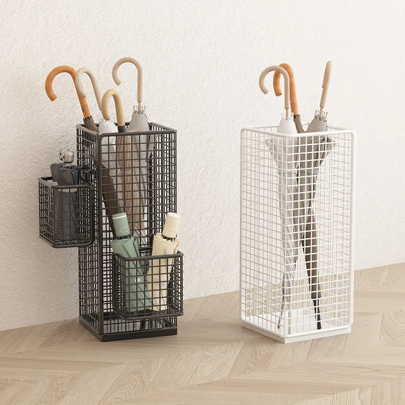 Umbrella Storage Rack Hotel Lobby&Home Use High-Capacity Storage Umbrella Rack Nordic Metal Freestanding Umbrella Stand