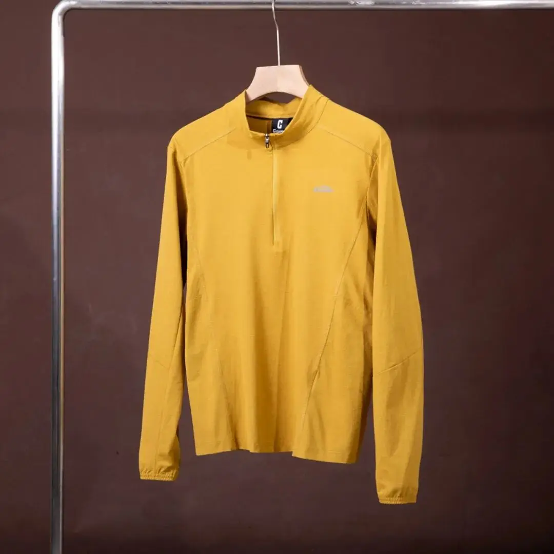 Men's Outdoor Half-Zip Base Shirt Moisture Wicking Micro-Pore Structure Technology Spring Autumn Long Sleeve Casual Style T-S...