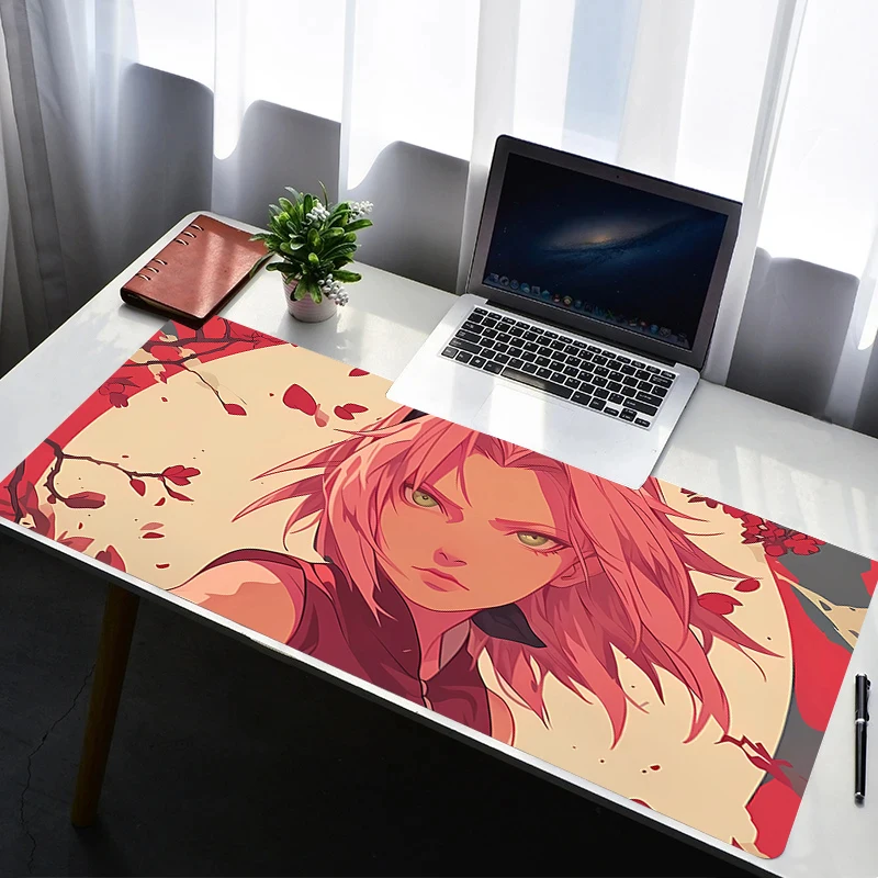 

Mouse Pad Non Slip Rubber Mousepad Laptop Gamer Cabinet Keyboard Pad Office Naruto Sakura Haruno Computer Desk Gaming Mouse Mat