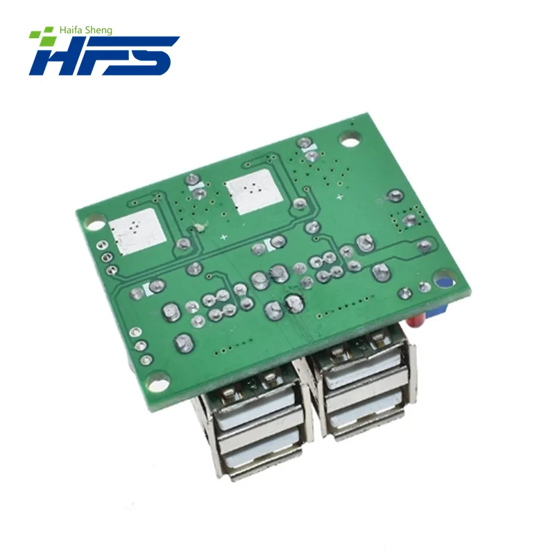 4-USB Port Step-down Power Supply Converter Board Module DC 12V 24V 40V to 5V 5A For MP3/MP4 Phone Car Equipment