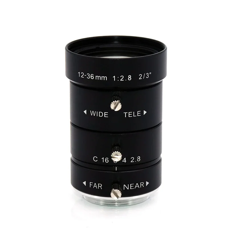 

High definition 5 megapixel 2/3 '' CCD industrial lens C interface 12-36MM zoom camera lens