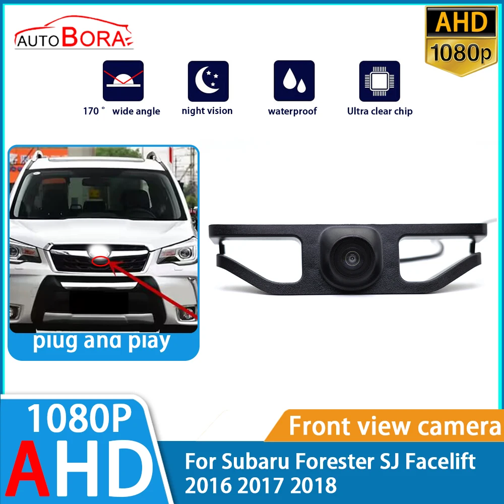 

ZhuCamX AHD 1080p Ultra Clear Night Vision LOGO Parking Front View Camera For Subaru Forester SJ Facelift 2016 2017 2018