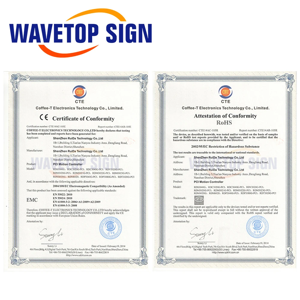 WaveTopSign Ruida RDC6344G 7 "نظام التحكم بالليزر لوحة اللمس لآلة النقش والقطع بالليزر Co2