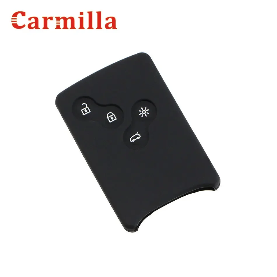 4 Buttons Silicone Rubber Car-Styling Key Cover Case Protector for Renault Clio Logan Megane 2 3 Koleos I Scenic Card