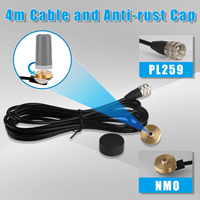 ABBREE NMO Antenna Mount Coaxial Cable with Male PL259 Connector 4M for Ham UHF VHF CB NMO Antenna For QYT TYT Car Radio
