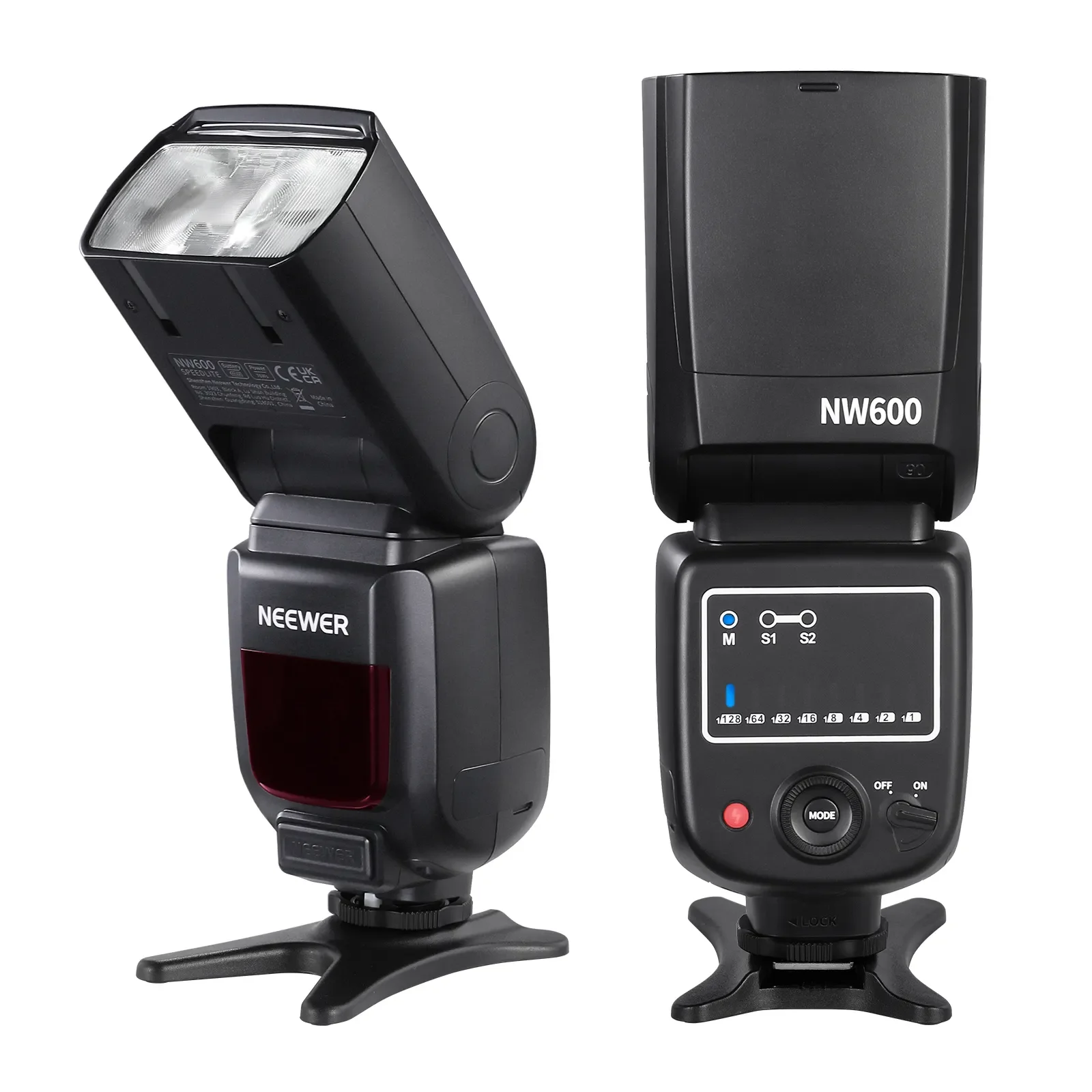 

NEEWER NW600 Flash Speedlite Compatible With Canon Nikon Panasonic Olympus Pentax Fujifilm Sony DSLR And Mirrorless Cameras