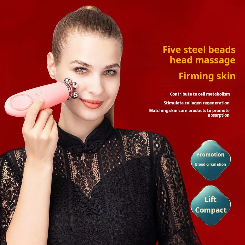 

New Warm Feeling Cleanser Pore Blackhead Cleaner Electric Face Washing Instrument Home Facial Eye Hot Massager Beauty Tools