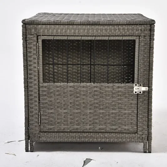 Durable Artificial Cozy Unique Design Rattan Wicker Pet Dog Crate