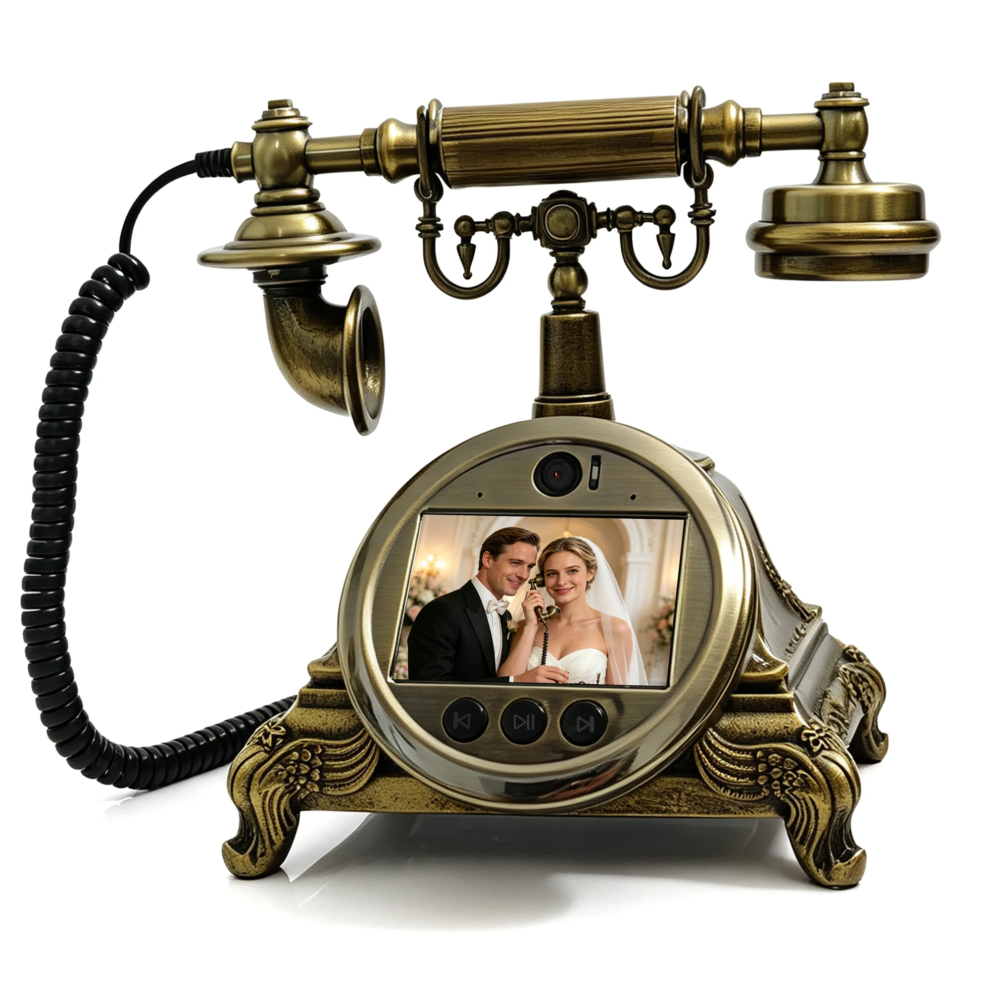 Video-Gästebuch, Telefonprotokoll, Video-Grußbotschaften von Gästen für Hochzeiten, Geburtstagsfeiern, Empfänge mit 2K-Kamera, 64 GB Speicher. – Detail 4