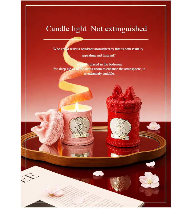 Apple scented candle ornament creative bedroom niche Cupid fragrance gift box high-end gift