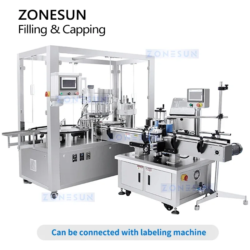ZONESUN Automatic Vial  Freeze Dried Powder Filling and Capping Machine Auger Filler Packaging ZS-AFC24