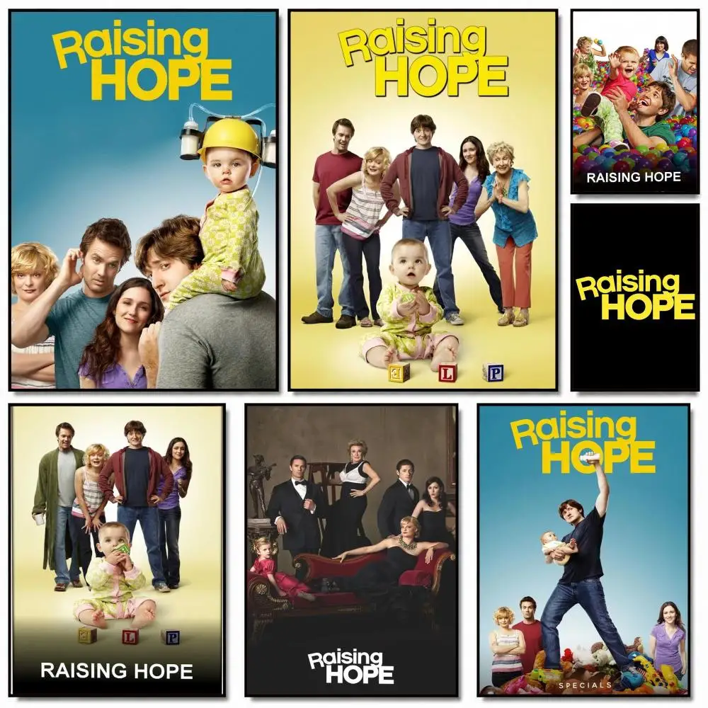 tv series R-Raising Hope-E Poster Removable Wall Sticker for Home Cafe Bar Office Interior Decor