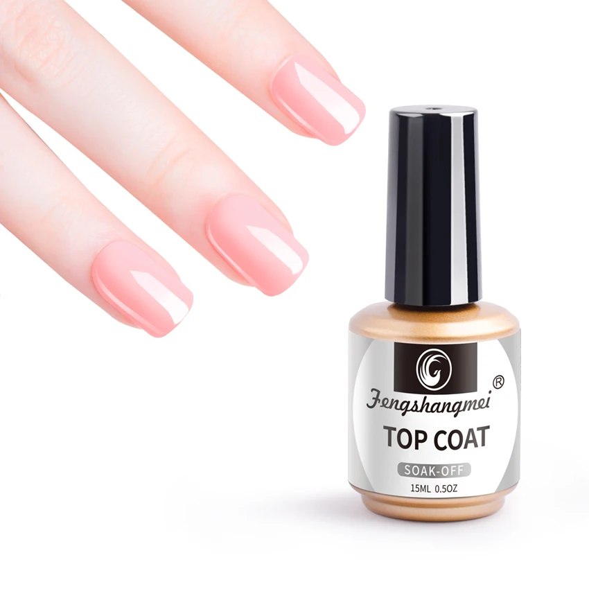 طلاء أظافر جل شفاف غير فلورسنت بدون مسح، لمسة نهائية لامعة للغاية وتدوم طويلاً، أظافر معالجة بالأشعة فوق البنفسجية LED #5