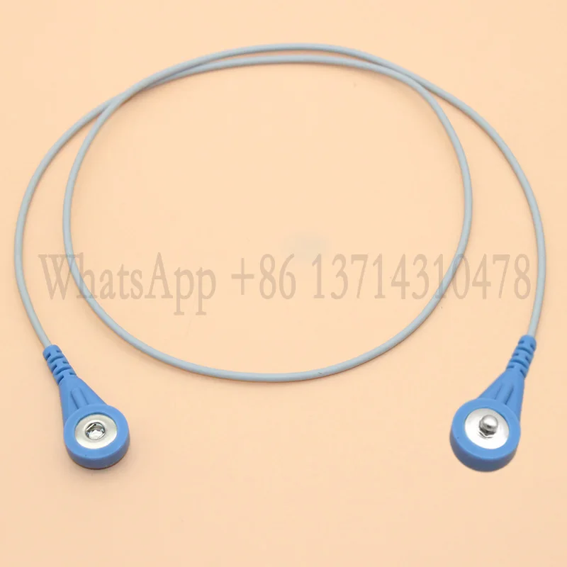 1000 pieces Length 700mm ECG Electrode Adapter Cable 4.0 Male to Female Snap.