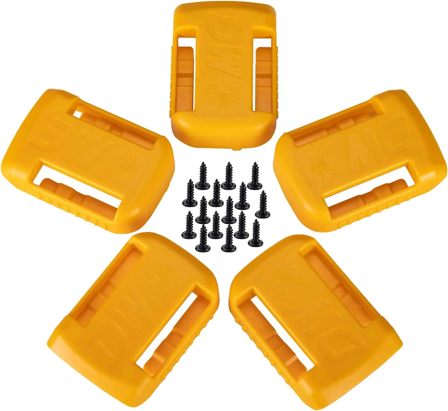 

5pcs Battery Holder for Dewalt 18V 20V 60V Wall Storage Mounts Dock Holder Stander Display Hanger Dock Battery Belt Buckle