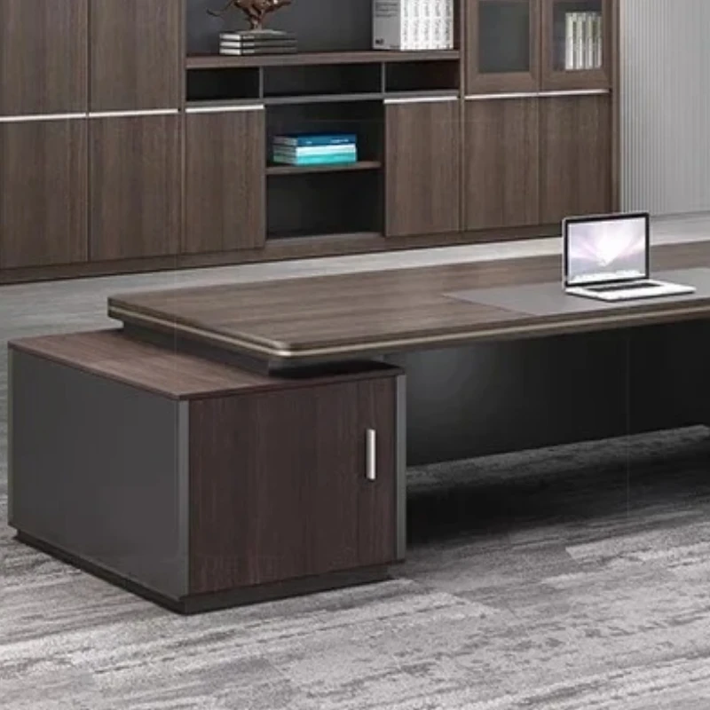 Computer Desk Wood Chair Room Office Light Luxury L Shaped Desks Drawer Escritorios Gaming Study Table Sedentary Furniture