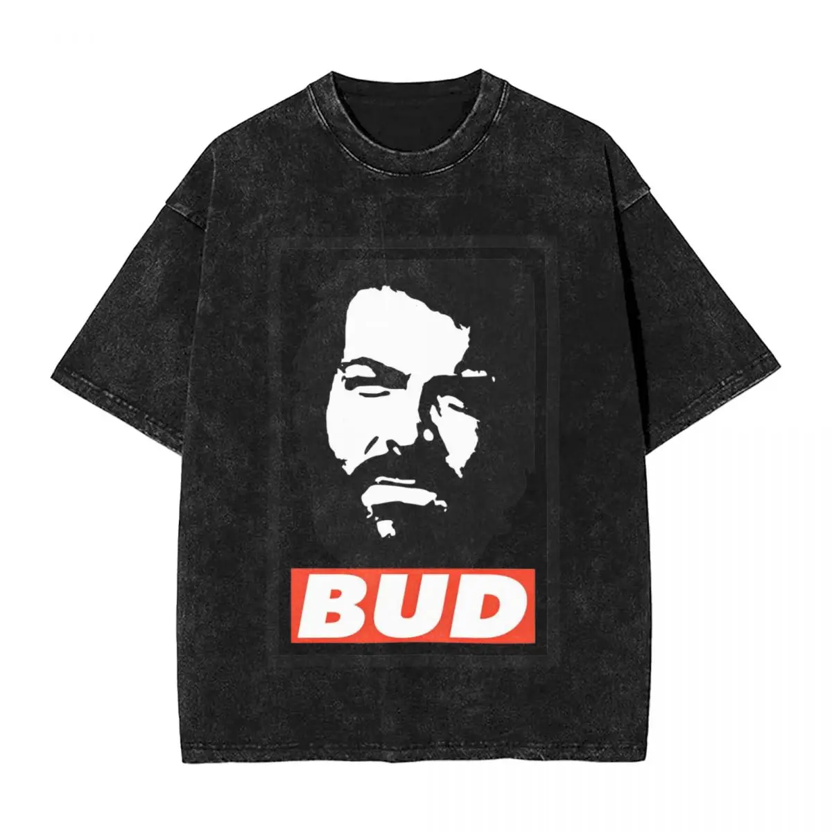 Bud Spencer T-Shirt Italian Actor Fashion T-Shirts Short Sleeve Y2K Fun Tops Beach Cotton Crew Neck Oversize Top Tees