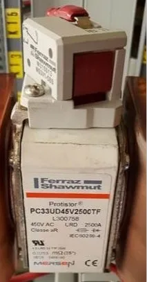 Fuses: PC33UD45V2500TF 4,5 URD 33 TTF 2500 450VAC URD 2500A L300758 aR