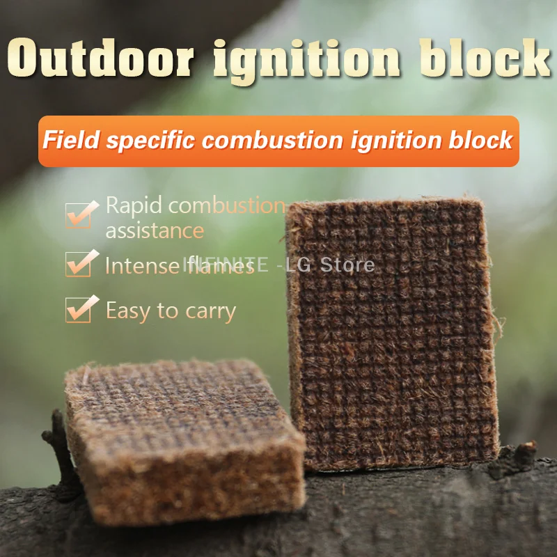 

Outdoor Kindling Tool BBQ Picnic Small Hot Pot Charcoal Ignition Block Wood Kindling For Camping Fire Fireplace Starter Lighters