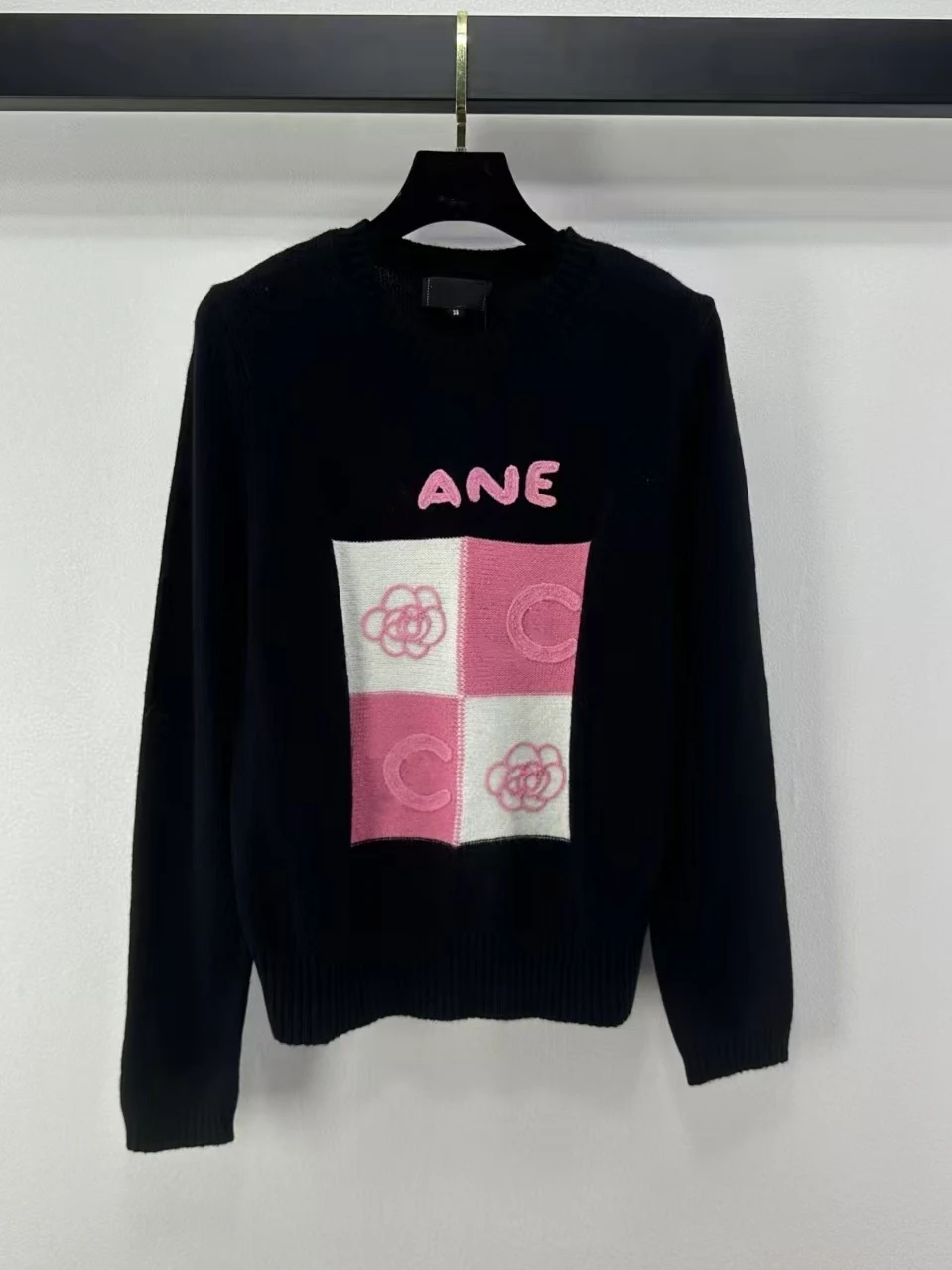 New Fall/Winter Casual, Fashionable & Versatile Round-Neck Color-Block Long-Sleeve Knit Top for Women