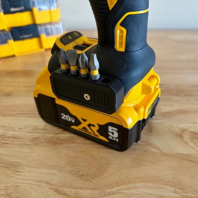 2-teiliger Halter und Organizer für Dewalt 12V/20V Bohrer und Sechskantbits, geeignet zum Aufbewahren von 10 Stück 1/4-Zoll-Sechskantbits – Detail 5