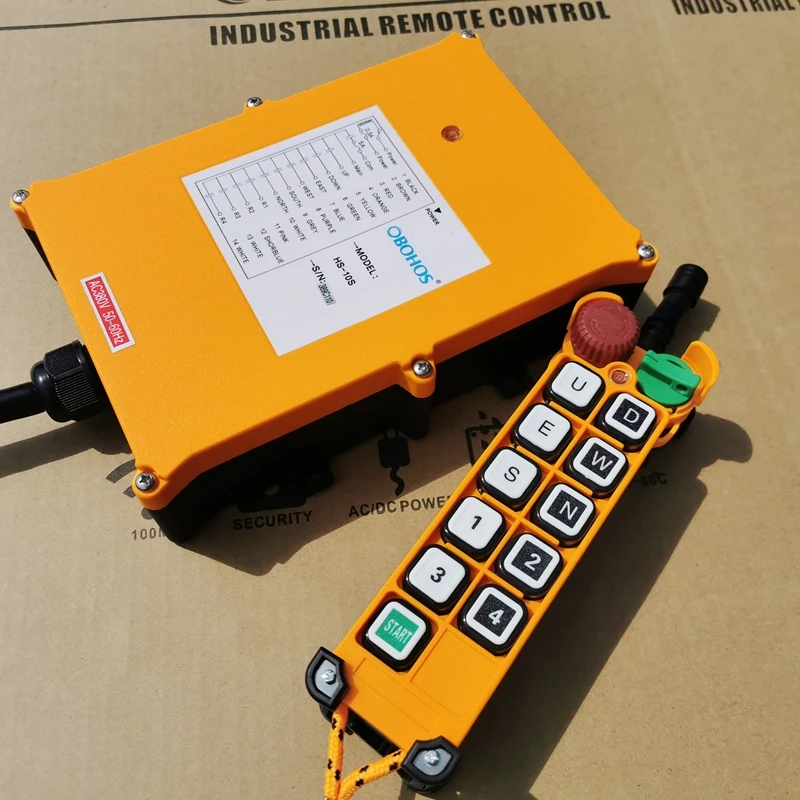 HS-10S 1transmitter+1receiver Hoist Crane Radio Controller Industrial Wireless Remote Control