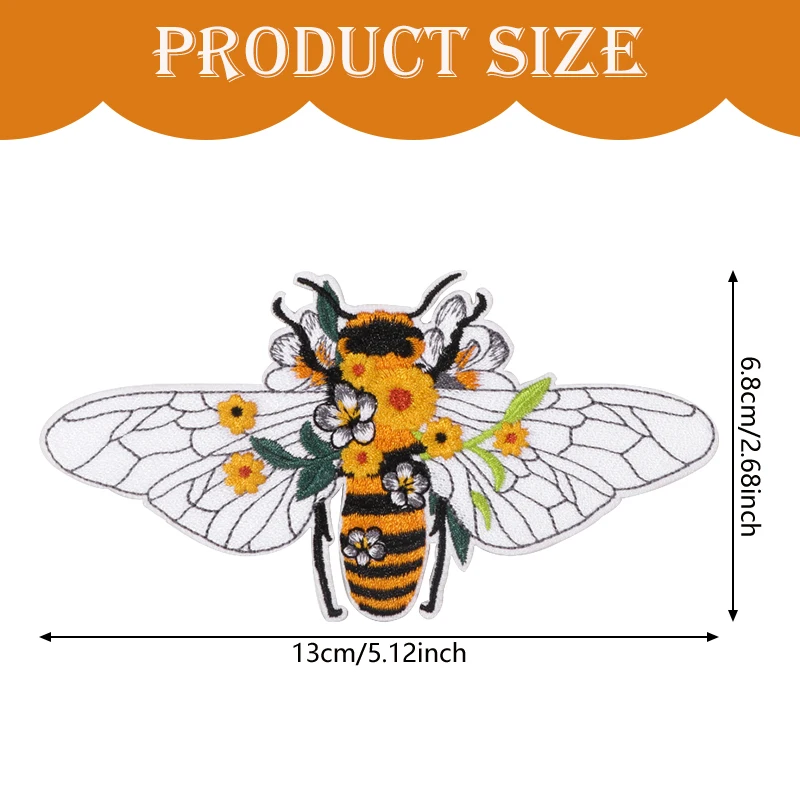 1 قطعة النحل المطرزة التصحيح الحديد على لطيف الحيوان تحفيز المعنويات شارة DIY بها بنفسك هدية للملابس قبعة حقيبة سترة قبعة سائق الشاحنة