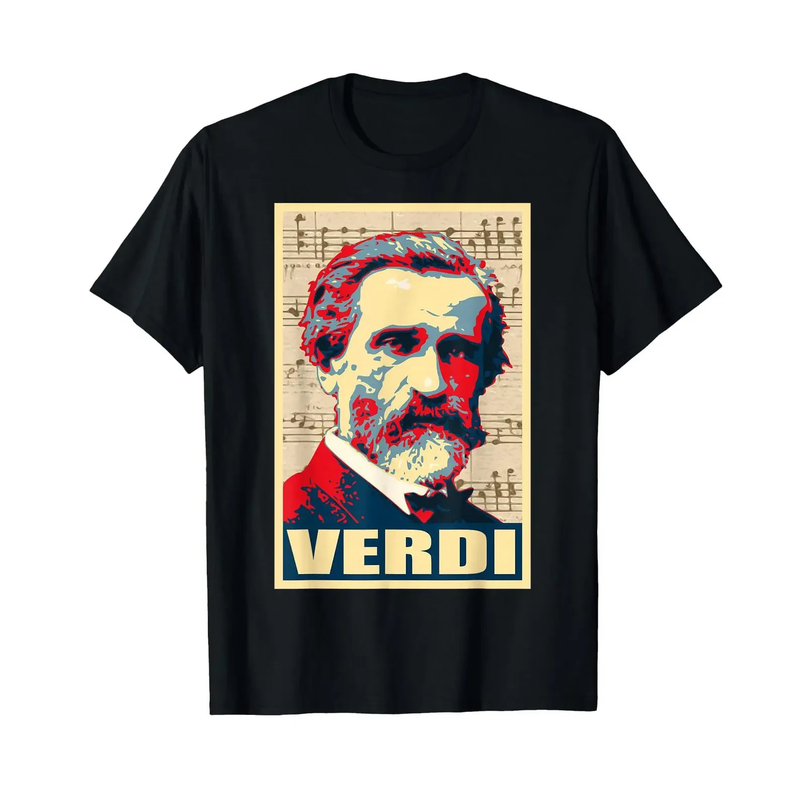 Giuseppe Verdi Musical Notes T Shirt vintage Washed designer clothes Stylish Versatile streetwear Unisex Soft Breathable