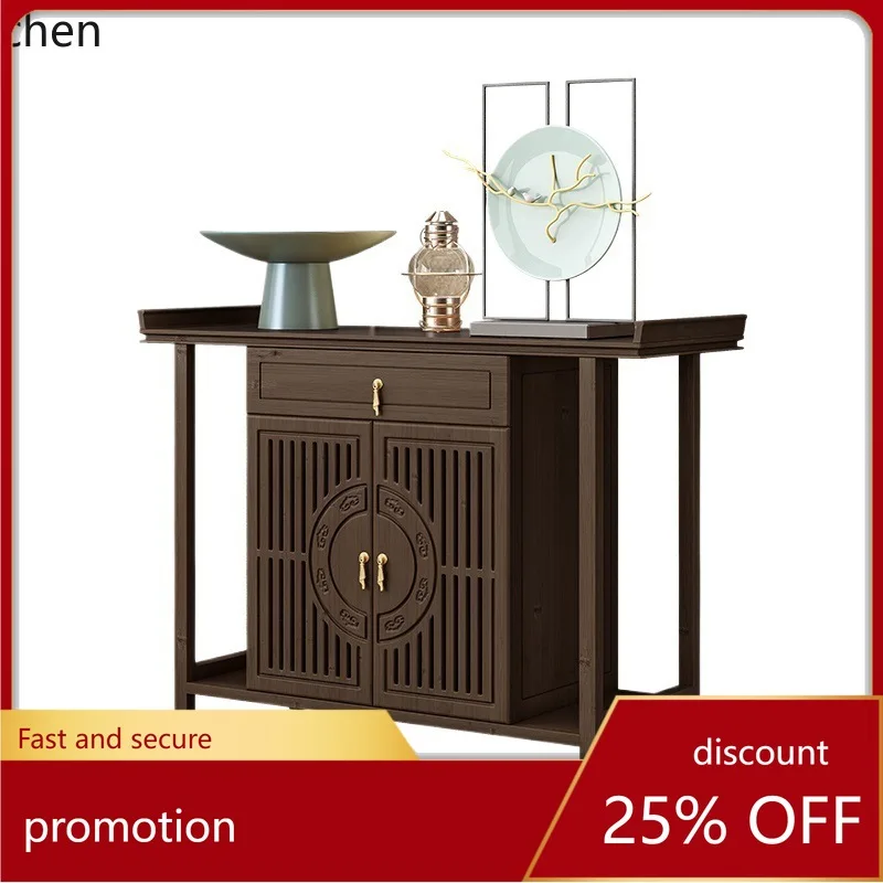 

CZ New Chinese Style Altar Cabinet Incense Table Entrance Cabinet Modern Living Room Buddha Niche