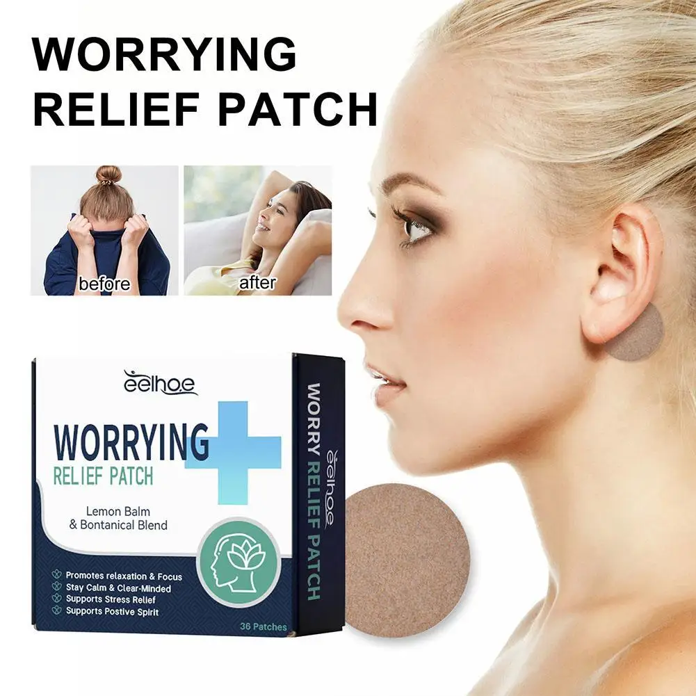 36PCS Headache Relief Plaster Improve Migraine Mental Anxiety Insomnia Relieve Stress Nerve Relax Help Sleeping Patch