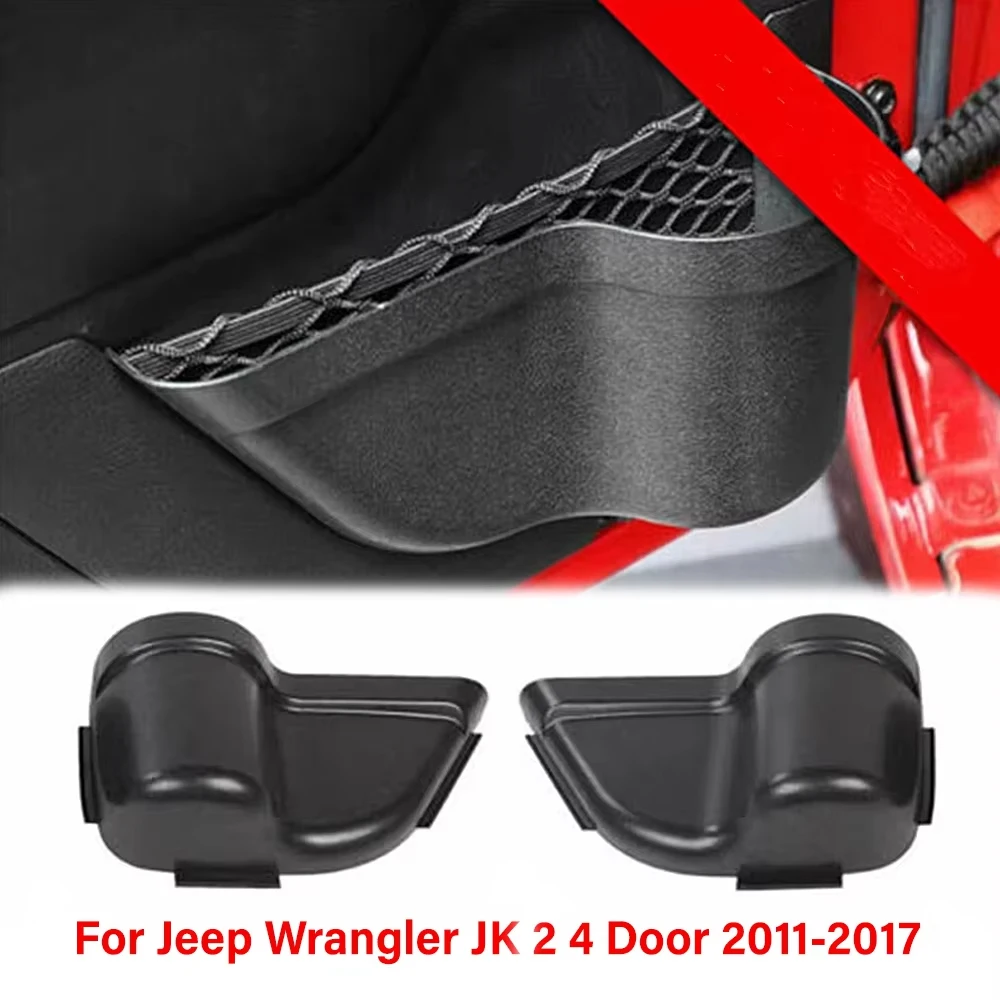 Para przednich bocznych uchwytów na kubki do drzwi samochodowych Kieszenie na drzwiach Akcesoria samochodowe Pasują do Jeep Wrangler JK 2011-2017 2/4Door