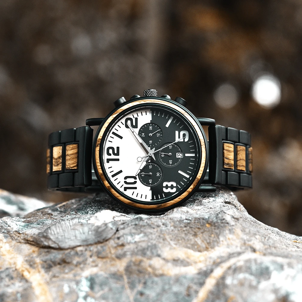 

Clearance Sale Men's Watches Wooden Watch for Men Quartz Wristwatch Quartz Movement Unique Clock for Men