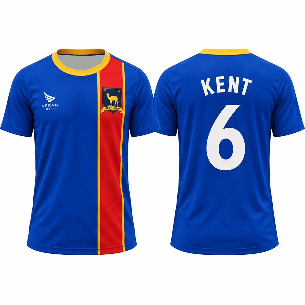 Hot selling American football coach Richmond team jersey breathable quick drying sports short sleeved T-shirt
