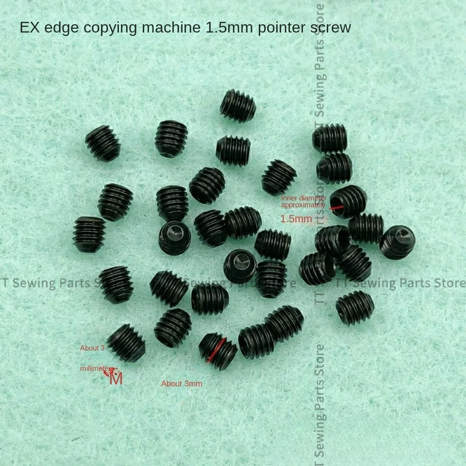 10PCS 8mm Needle Plate Screw 10mm Teeth Feed Dog Screws Presser Foot Screw for Jack Ex 798 C4 E4 Overlock Sewing Machine