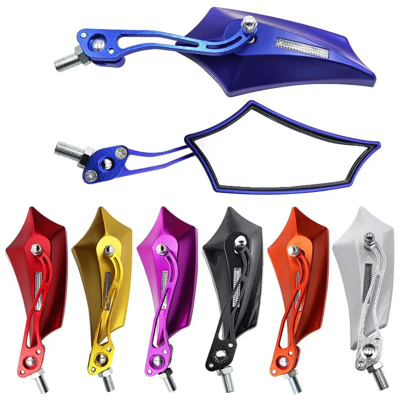 

8 colors motorbike motorcycle rear view mirror moto accessories unviersal 8MM 10MM scooter mirror motocross rearview mirror