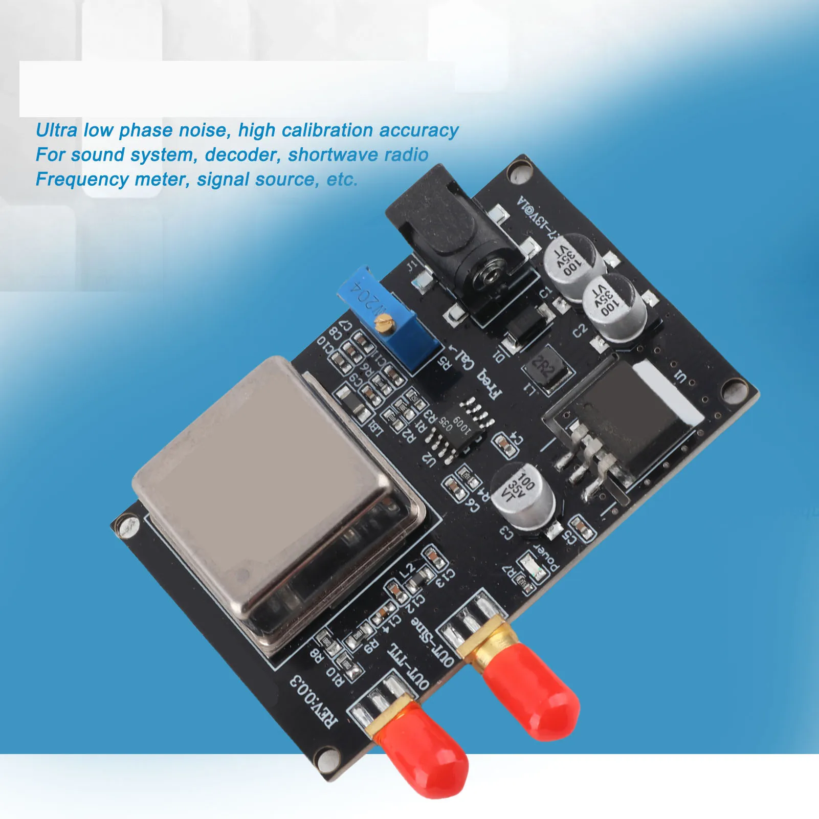 OCXO Frequency Standard Module Ultra Low Phase Noise Crystal Oscillator Constant Temperature Board for Shortwave Radio