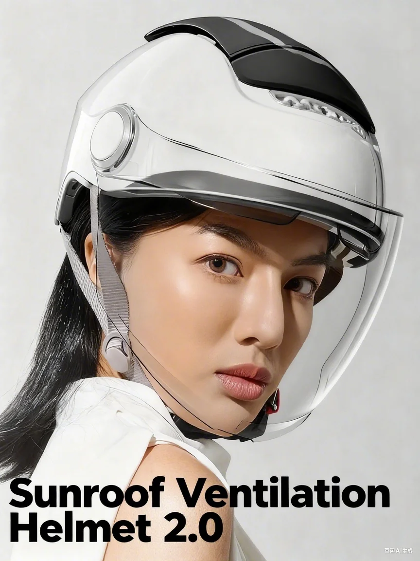 

BIBEE Electric Bike/Scooter Helmet, Adjustable Knob, Sunroof Ventilation, UV400 Lens, Open Face Helmet for Adults Men Women